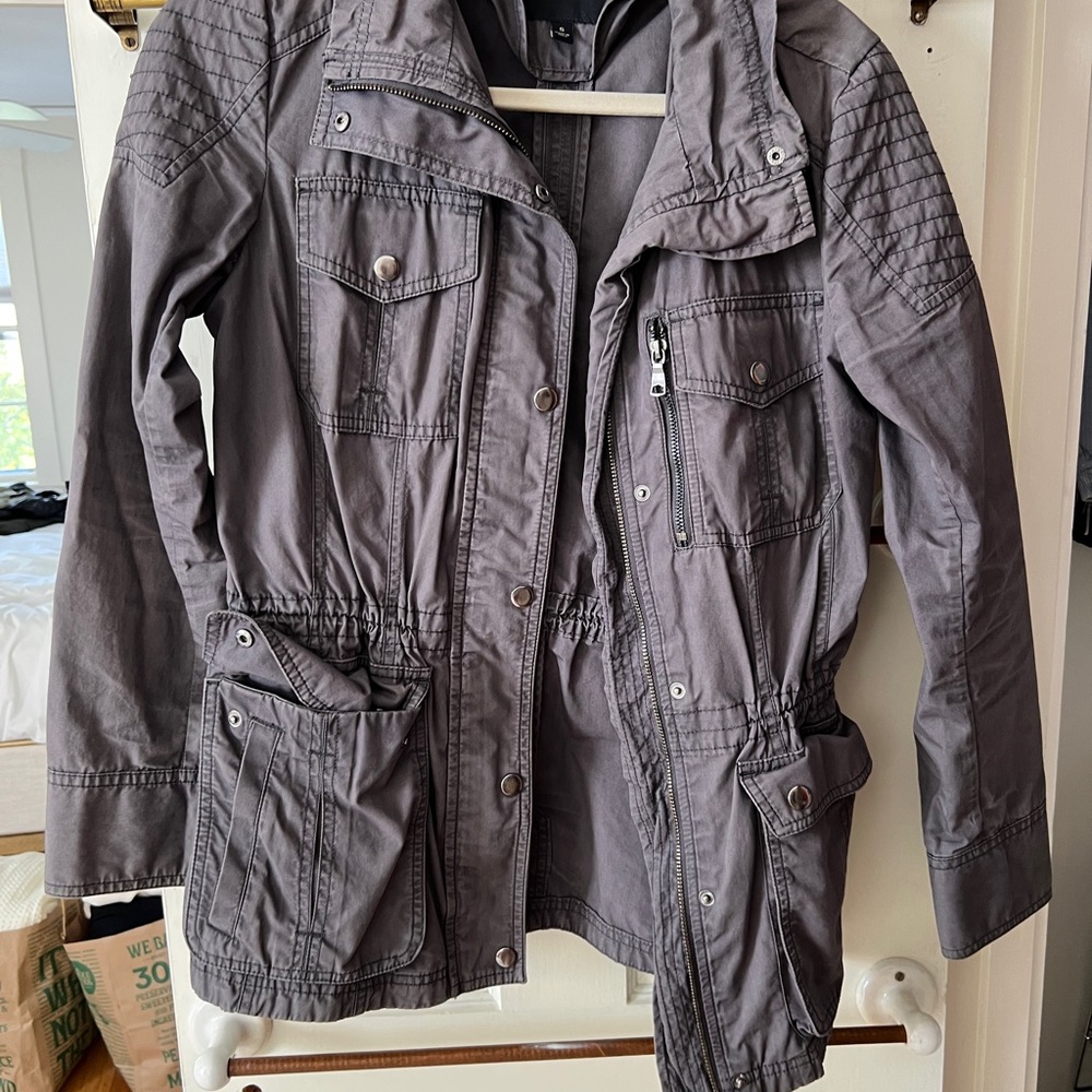 Banana Republic Gray Utility Jacket